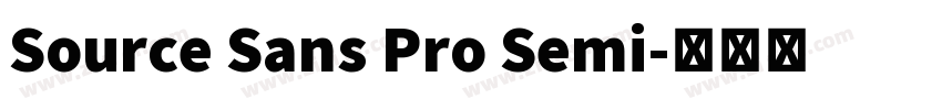 Source Sans Pro Semi字体转换